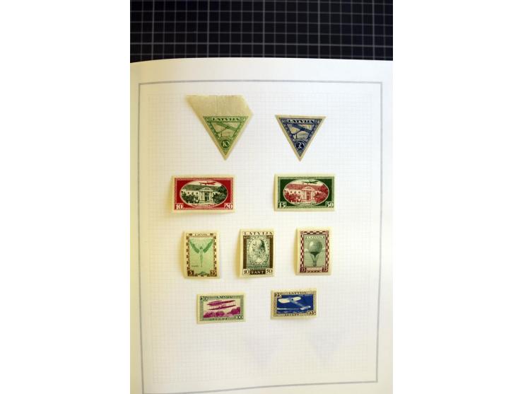 1918/40, ungebrauchte/postfrische und gestempelte Sammlung, dabei Estland mit provisorischen Stempeln, außerdem Mi.-Nr. 46-47