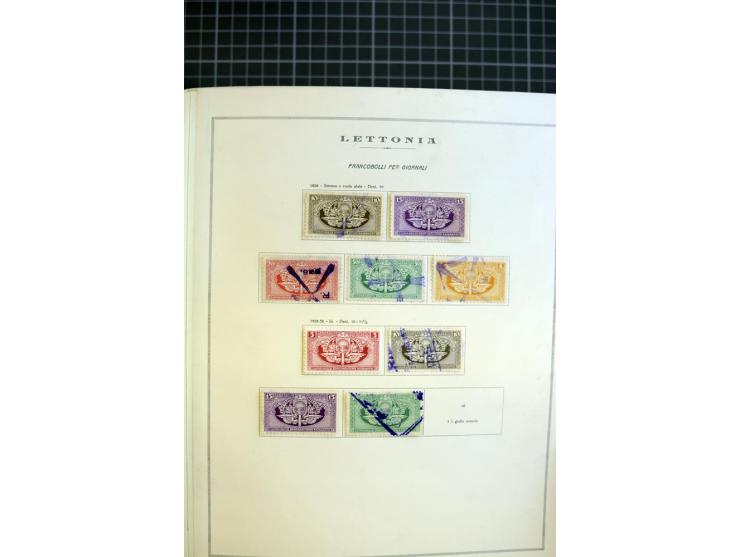 1918/40, ungebrauchte/postfrische und gestempelte Sammlung, dabei Estland mit provisorischen Stempeln, außerdem Mi.-Nr. 46-47