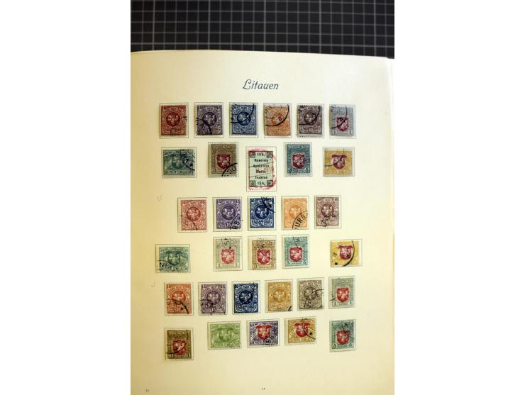 1918/40, ungebrauchte/postfrische und gestempelte Sammlung, dabei Estland mit provisorischen Stempeln, außerdem Mi.-Nr. 46-47