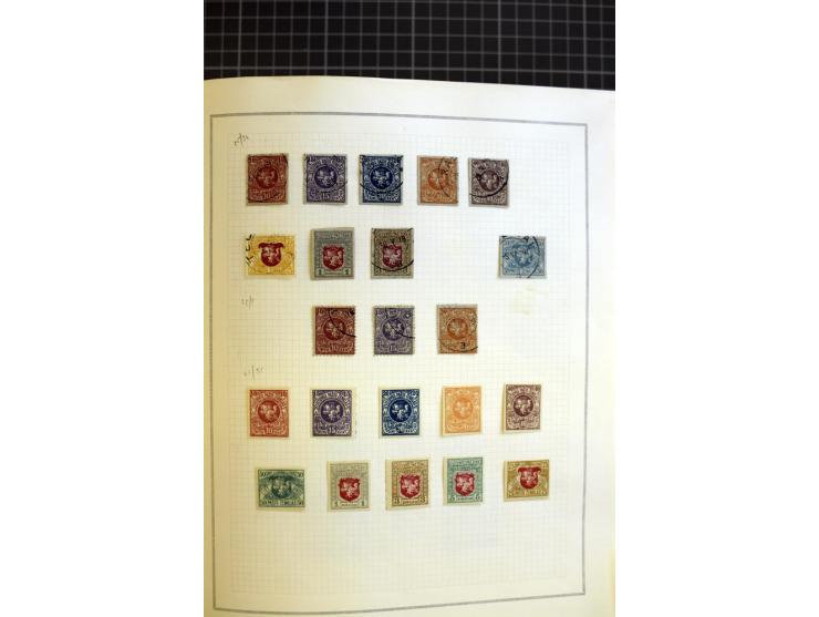 1918/40, ungebrauchte/postfrische und gestempelte Sammlung, dabei Estland mit provisorischen Stempeln, außerdem Mi.-Nr. 46-47
