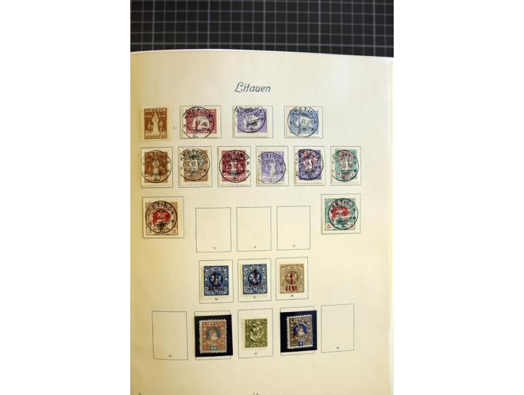 1918/40, ungebrauchte/postfrische und gestempelte Sammlung, dabei Estland mit provisorischen Stempeln, außerdem Mi.-Nr. 46-47