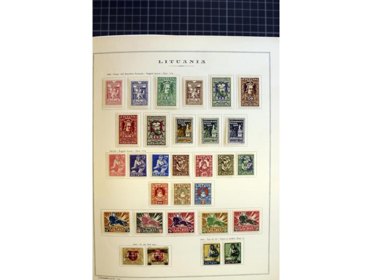 1918/40, ungebrauchte/postfrische und gestempelte Sammlung, dabei Estland mit provisorischen Stempeln, außerdem Mi.-Nr. 46-47
