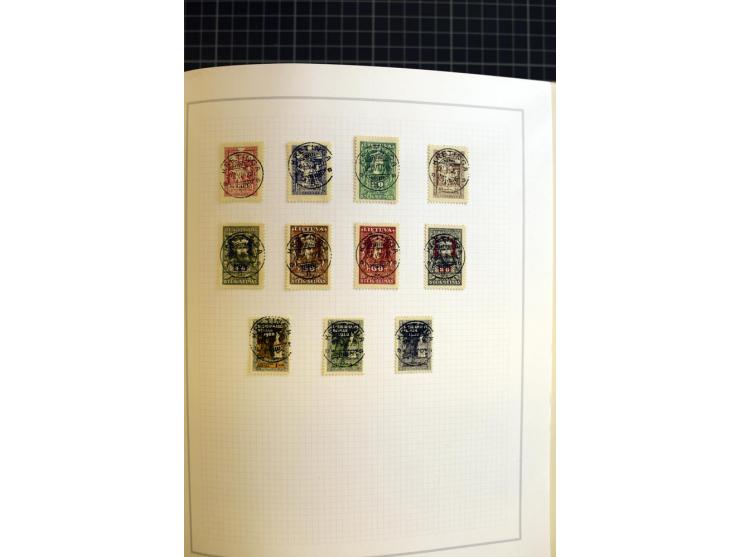 1918/40, ungebrauchte/postfrische und gestempelte Sammlung, dabei Estland mit provisorischen Stempeln, außerdem Mi.-Nr. 46-47