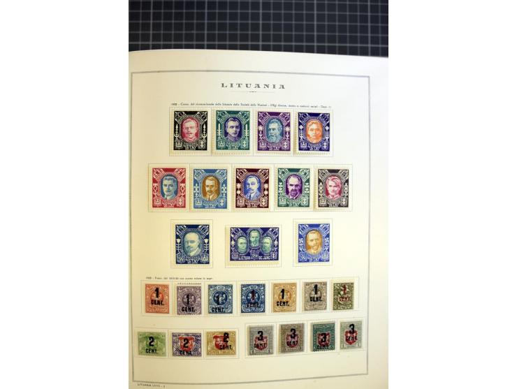 1918/40, ungebrauchte/postfrische und gestempelte Sammlung, dabei Estland mit provisorischen Stempeln, außerdem Mi.-Nr. 46-47