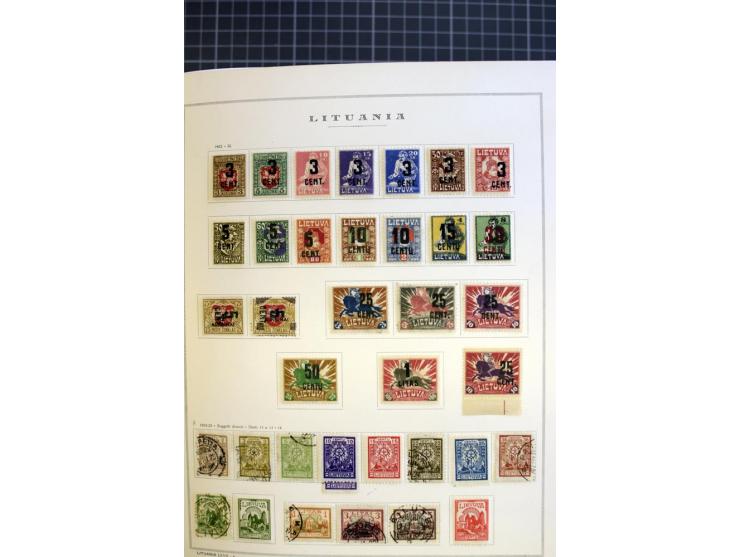 1918/40, ungebrauchte/postfrische und gestempelte Sammlung, dabei Estland mit provisorischen Stempeln, außerdem Mi.-Nr. 46-47