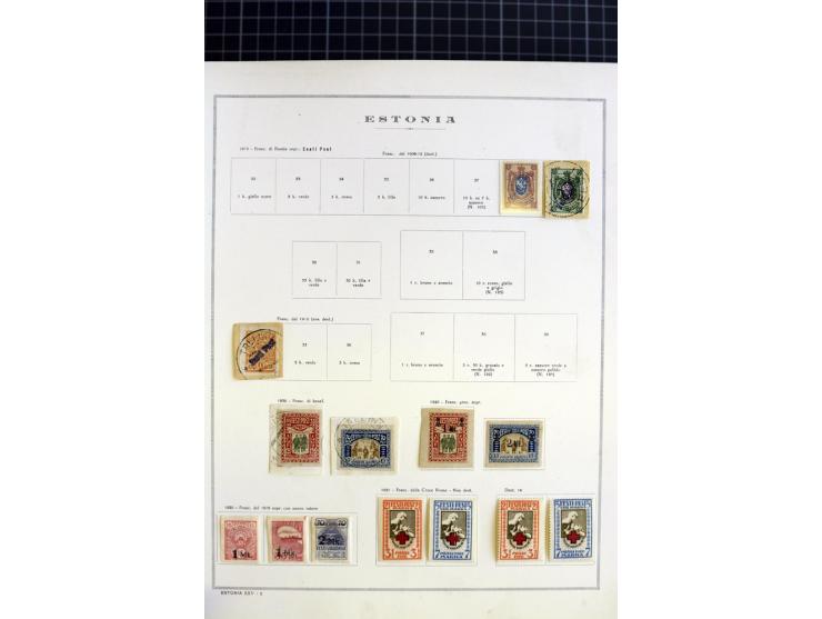1918/40, ungebrauchte/postfrische und gestempelte Sammlung, dabei Estland mit provisorischen Stempeln, außerdem Mi.-Nr. 46-47