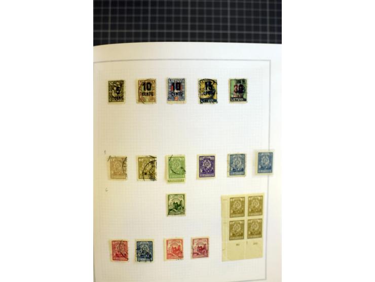 1918/40, ungebrauchte/postfrische und gestempelte Sammlung, dabei Estland mit provisorischen Stempeln, außerdem Mi.-Nr. 46-47