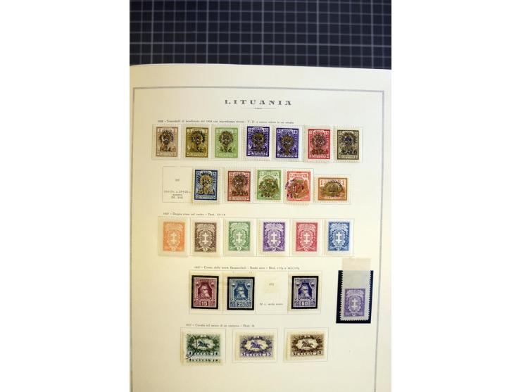 1918/40, ungebrauchte/postfrische und gestempelte Sammlung, dabei Estland mit provisorischen Stempeln, außerdem Mi.-Nr. 46-47
