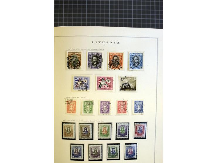 1918/40, ungebrauchte/postfrische und gestempelte Sammlung, dabei Estland mit provisorischen Stempeln, außerdem Mi.-Nr. 46-47