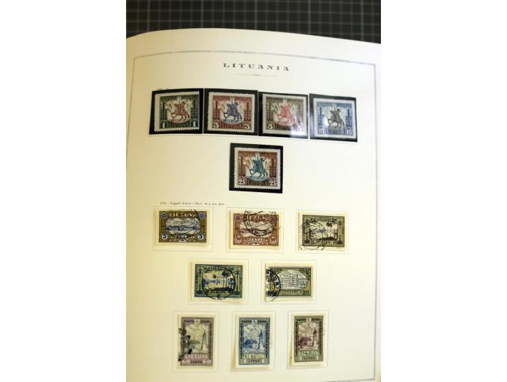 1918/40, ungebrauchte/postfrische und gestempelte Sammlung, dabei Estland mit provisorischen Stempeln, außerdem Mi.-Nr. 46-47