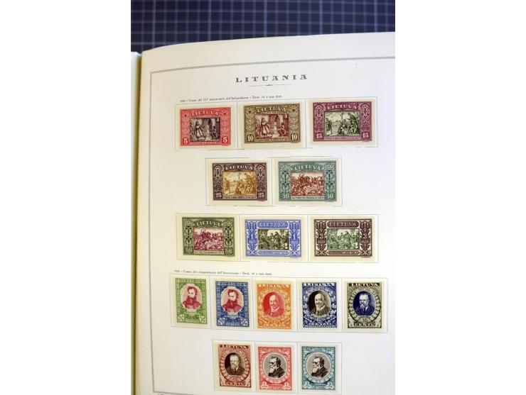 1918/40, ungebrauchte/postfrische und gestempelte Sammlung, dabei Estland mit provisorischen Stempeln, außerdem Mi.-Nr. 46-47
