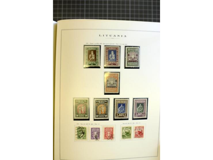 1918/40, ungebrauchte/postfrische und gestempelte Sammlung, dabei Estland mit provisorischen Stempeln, außerdem Mi.-Nr. 46-47