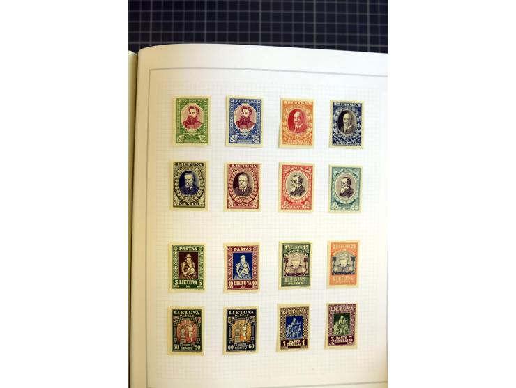 1918/40, ungebrauchte/postfrische und gestempelte Sammlung, dabei Estland mit provisorischen Stempeln, außerdem Mi.-Nr. 46-47