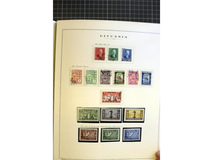 1918/40, ungebrauchte/postfrische und gestempelte Sammlung, dabei Estland mit provisorischen Stempeln, außerdem Mi.-Nr. 46-47