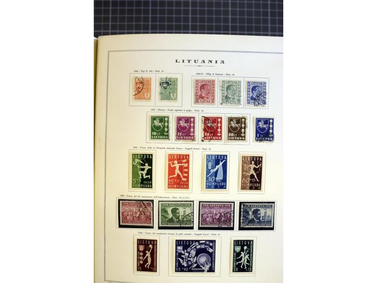 1918/40, ungebrauchte/postfrische und gestempelte Sammlung, dabei Estland mit provisorischen Stempeln, außerdem Mi.-Nr. 46-47