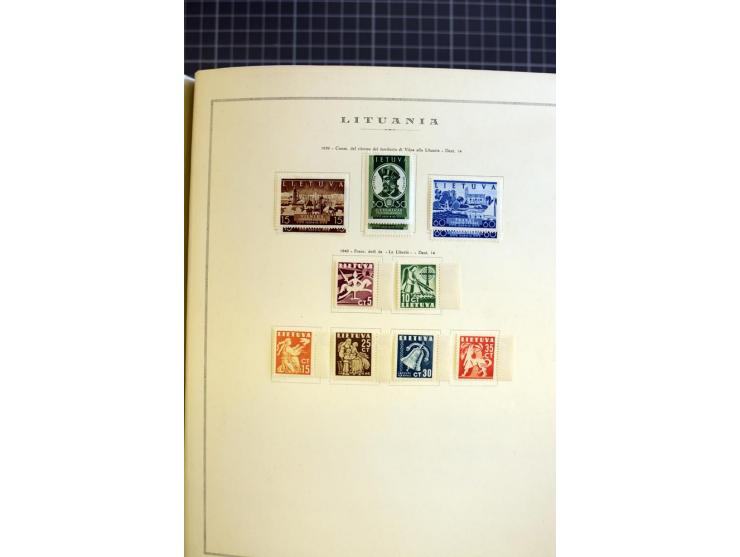 1918/40, ungebrauchte/postfrische und gestempelte Sammlung, dabei Estland mit provisorischen Stempeln, außerdem Mi.-Nr. 46-47
