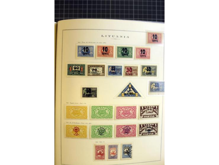 1918/40, ungebrauchte/postfrische und gestempelte Sammlung, dabei Estland mit provisorischen Stempeln, außerdem Mi.-Nr. 46-47
