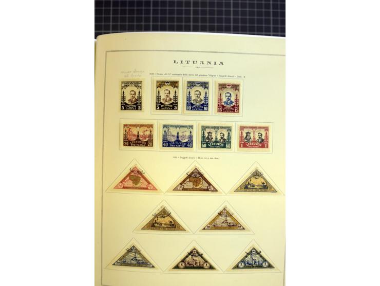 1918/40, ungebrauchte/postfrische und gestempelte Sammlung, dabei Estland mit provisorischen Stempeln, außerdem Mi.-Nr. 46-47