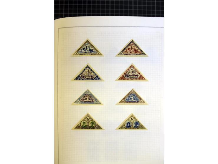 1918/40, ungebrauchte/postfrische und gestempelte Sammlung, dabei Estland mit provisorischen Stempeln, außerdem Mi.-Nr. 46-47