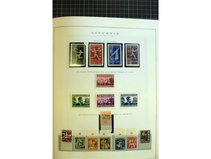 1918/40, ungebrauchte/postfrische und gestempelte Sammlung, dabei Estland mit provisorischen Stempeln, außerdem Mi.-Nr. 46-47