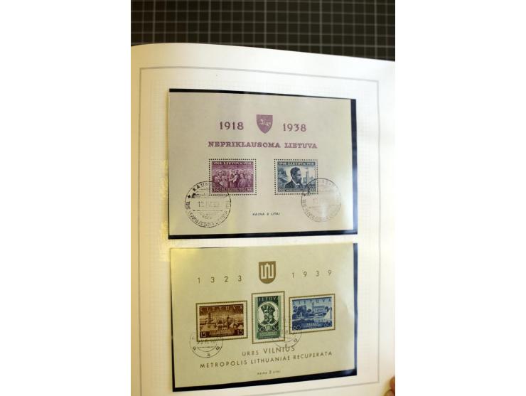1918/40, ungebrauchte/postfrische und gestempelte Sammlung, dabei Estland mit provisorischen Stempeln, außerdem Mi.-Nr. 46-47