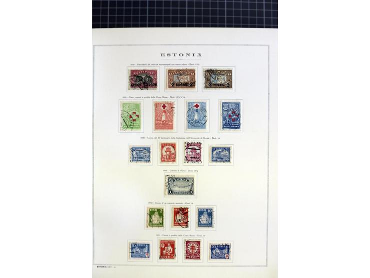 1918/40, ungebrauchte/postfrische und gestempelte Sammlung, dabei Estland mit provisorischen Stempeln, außerdem Mi.-Nr. 46-47