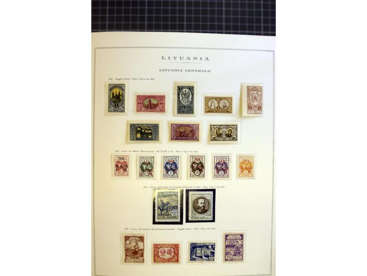 1918/40, ungebrauchte/postfrische und gestempelte Sammlung, dabei Estland mit provisorischen Stempeln, außerdem Mi.-Nr. 46-47