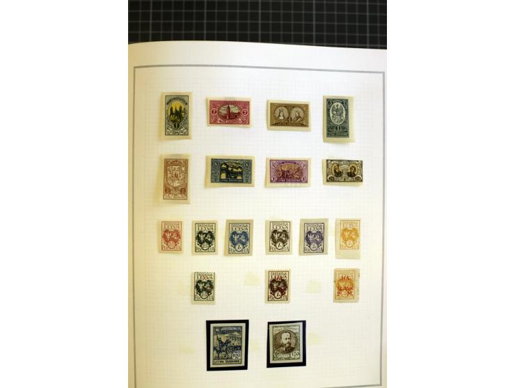 1918/40, ungebrauchte/postfrische und gestempelte Sammlung, dabei Estland mit provisorischen Stempeln, außerdem Mi.-Nr. 46-47
