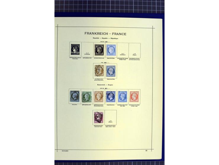 1841-1944, ungebrauchte und gestempelte Sammlung mit vielen guten Werten und Sätzen in 3 Alben
