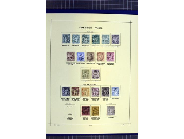 1841-1944, ungebrauchte und gestempelte Sammlung mit vielen guten Werten und Sätzen in 3 Alben