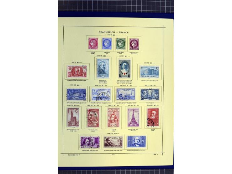 1841-1944, ungebrauchte und gestempelte Sammlung mit vielen guten Werten und Sätzen in 3 Alben
