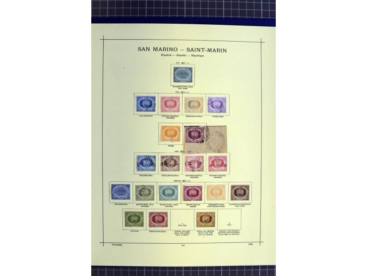1841-1944, ungebrauchte und gestempelte Sammlung mit vielen guten Werten und Sätzen in 3 Alben