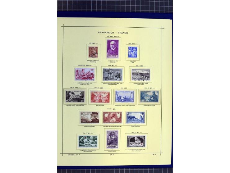 1841-1944, ungebrauchte und gestempelte Sammlung mit vielen guten Werten und Sätzen in 3 Alben
