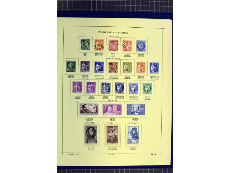 1841-1944, ungebrauchte und gestempelte Sammlung mit vielen guten Werten und Sätzen in 3 Alben