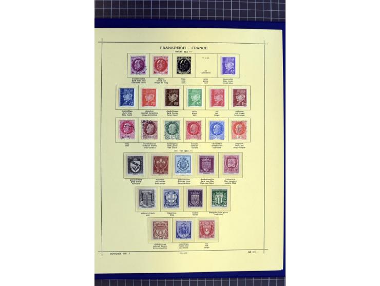 1841-1944, ungebrauchte und gestempelte Sammlung mit vielen guten Werten und Sätzen in 3 Alben