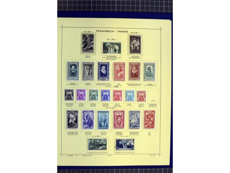 1841-1944, ungebrauchte und gestempelte Sammlung mit vielen guten Werten und Sätzen in 3 Alben
