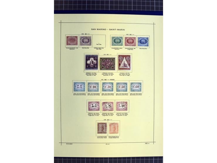 1841-1944, ungebrauchte und gestempelte Sammlung mit vielen guten Werten und Sätzen in 3 Alben