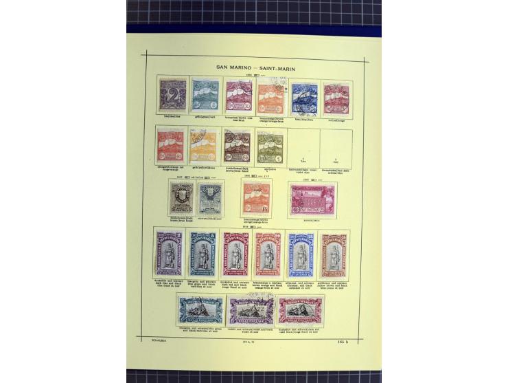 1841-1944, ungebrauchte und gestempelte Sammlung mit vielen guten Werten und Sätzen in 3 Alben