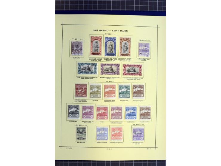 1841-1944, ungebrauchte und gestempelte Sammlung mit vielen guten Werten und Sätzen in 3 Alben