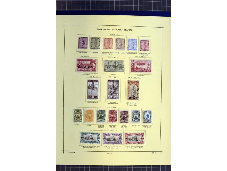 1841-1944, ungebrauchte und gestempelte Sammlung mit vielen guten Werten und Sätzen in 3 Alben