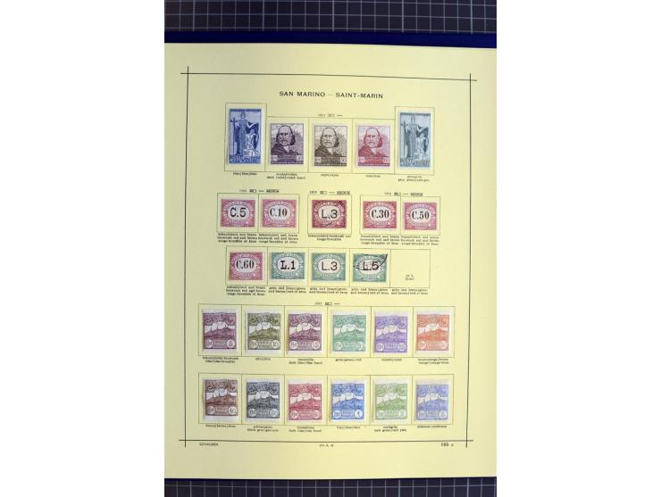 1841-1944, ungebrauchte und gestempelte Sammlung mit vielen guten Werten und Sätzen in 3 Alben