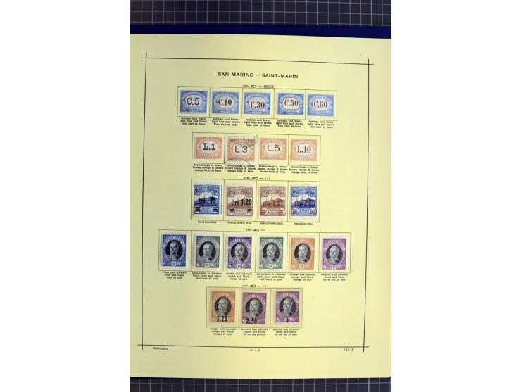 1841-1944, ungebrauchte und gestempelte Sammlung mit vielen guten Werten und Sätzen in 3 Alben