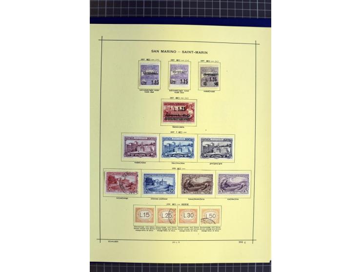 1841-1944, ungebrauchte und gestempelte Sammlung mit vielen guten Werten und Sätzen in 3 Alben