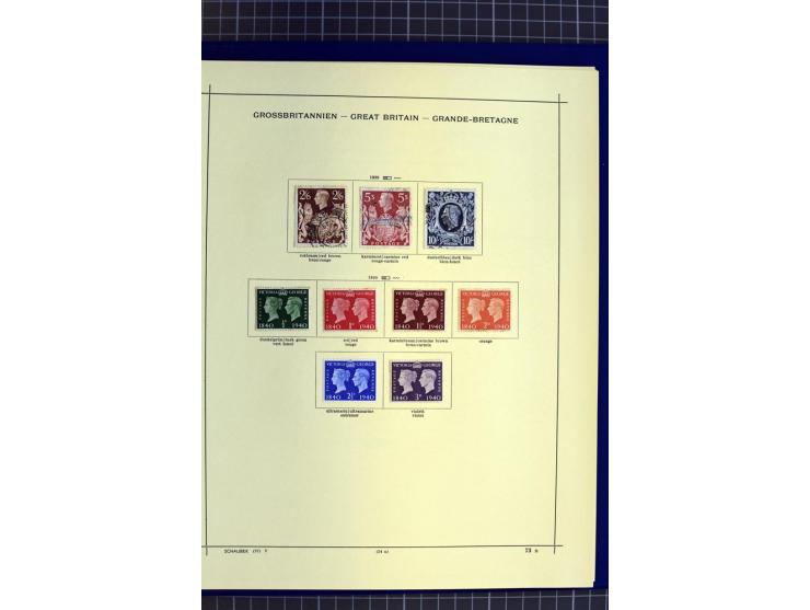 1841-1944, ungebrauchte und gestempelte Sammlung mit vielen guten Werten und Sätzen in 3 Alben