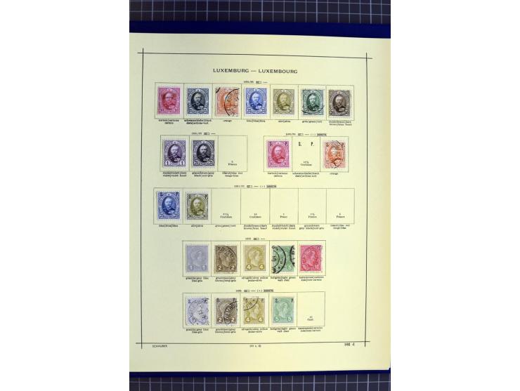 1841-1944, ungebrauchte und gestempelte Sammlung mit vielen guten Werten und Sätzen in 3 Alben
