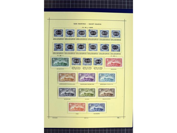 1841-1944, ungebrauchte und gestempelte Sammlung mit vielen guten Werten und Sätzen in 3 Alben