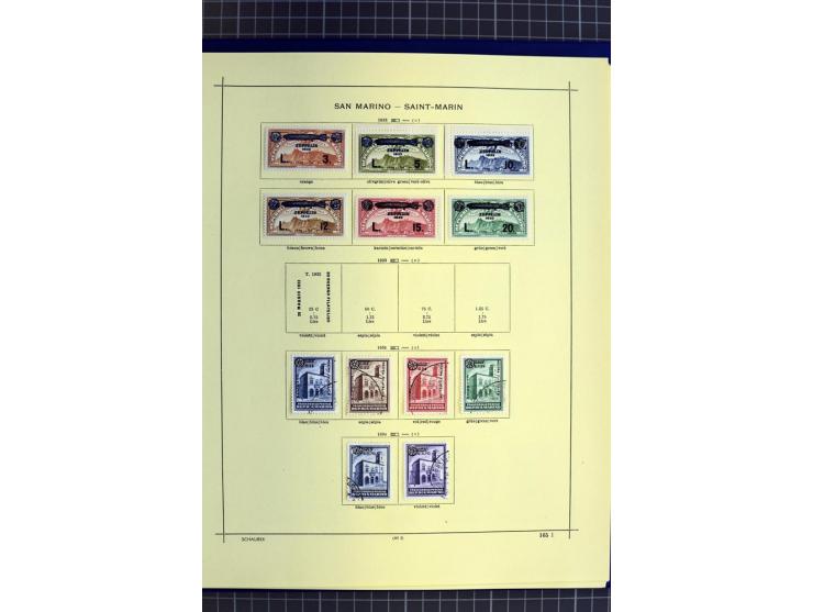 1841-1944, ungebrauchte und gestempelte Sammlung mit vielen guten Werten und Sätzen in 3 Alben