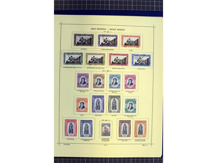 1841-1944, ungebrauchte und gestempelte Sammlung mit vielen guten Werten und Sätzen in 3 Alben