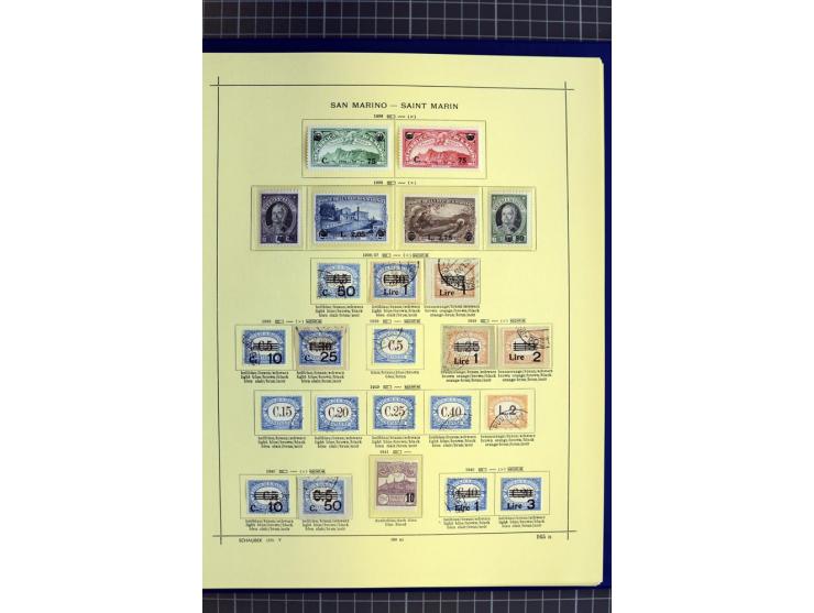 1841-1944, ungebrauchte und gestempelte Sammlung mit vielen guten Werten und Sätzen in 3 Alben