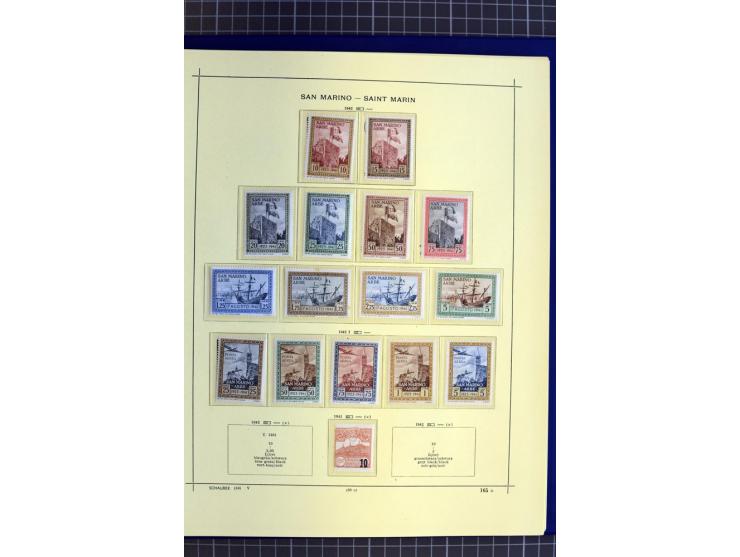 1841-1944, ungebrauchte und gestempelte Sammlung mit vielen guten Werten und Sätzen in 3 Alben